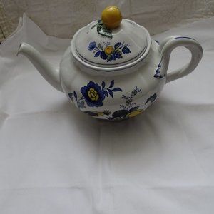 Spode Copeland England Blue Bird Teapot Vintage British Ceramics